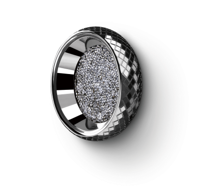 milan Swarovski dimming knob silver